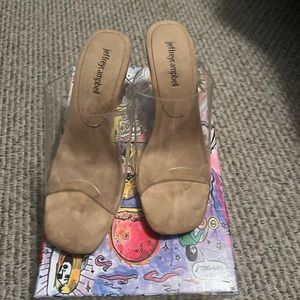 Jeffrey Campbell lucite wedge heels